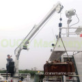 Small Tonnage 0.98T5M Marine Cargo Crane Yacht Use Telescopic Boom Crane